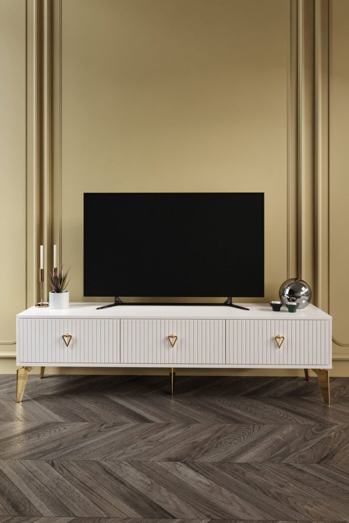 180 CM ZEUGMA MDF MEBRAN KAPAK EKRU GOLD