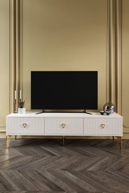 150 CM ZEUGMA MDF MEBRAN KAPAK EKRU GOLD
