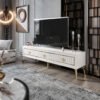 180 Cm Klas Mdf Mebran Kapak Ekru Gold